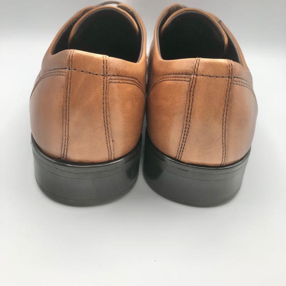 Ecco Men\'s Brown City Tray Leather Derby Cap Toe Tie Dress Shoes EU44/US10-10.5 main image 10